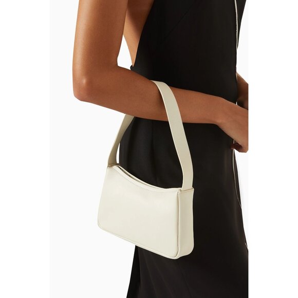 St. Agni 90s Petit Shoulder Bag in Tofu New Womens Leather Mini Purse - Picture 1 of 15